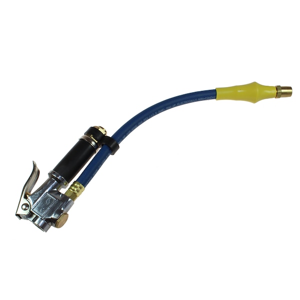 Inflator Gauge w/Bleeder Straight Chuck 10-90
